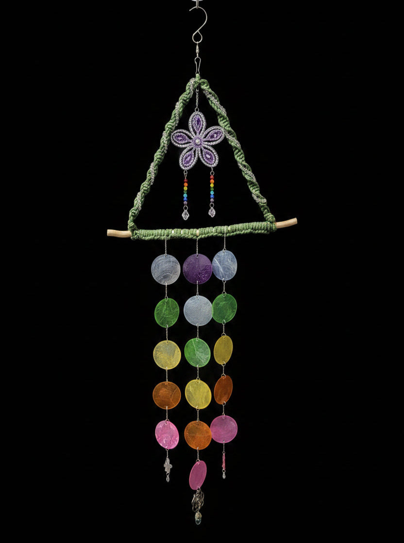 Colorful Sand Dollar Windchime
