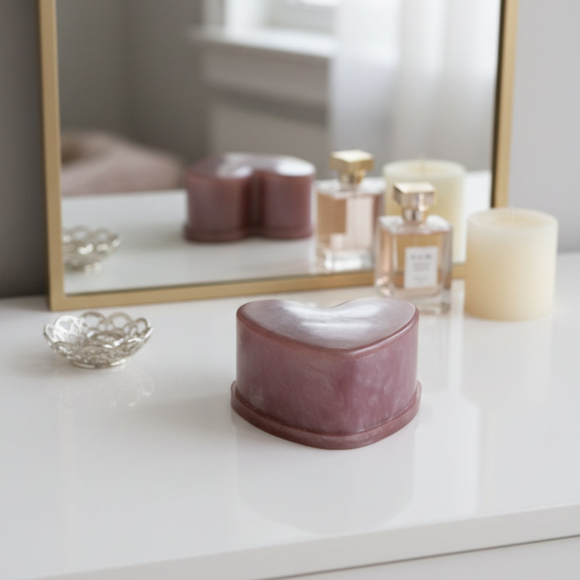 Handmade Heart Shape Resin Box – Small Storage Container
