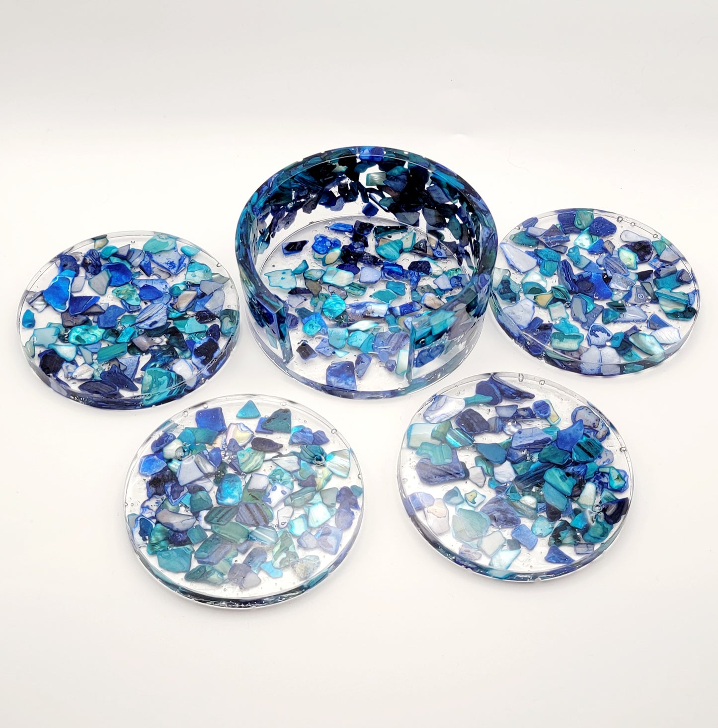 Round Coasters (Blue Stone)