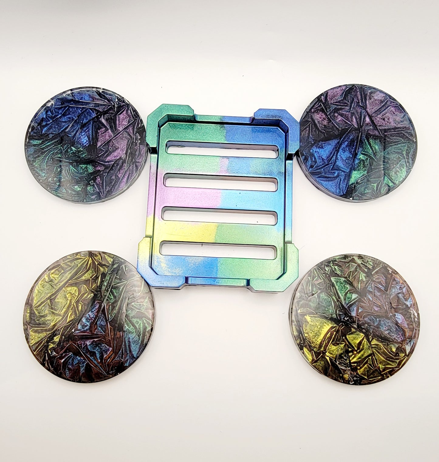 Coasters Multi color Crinkle