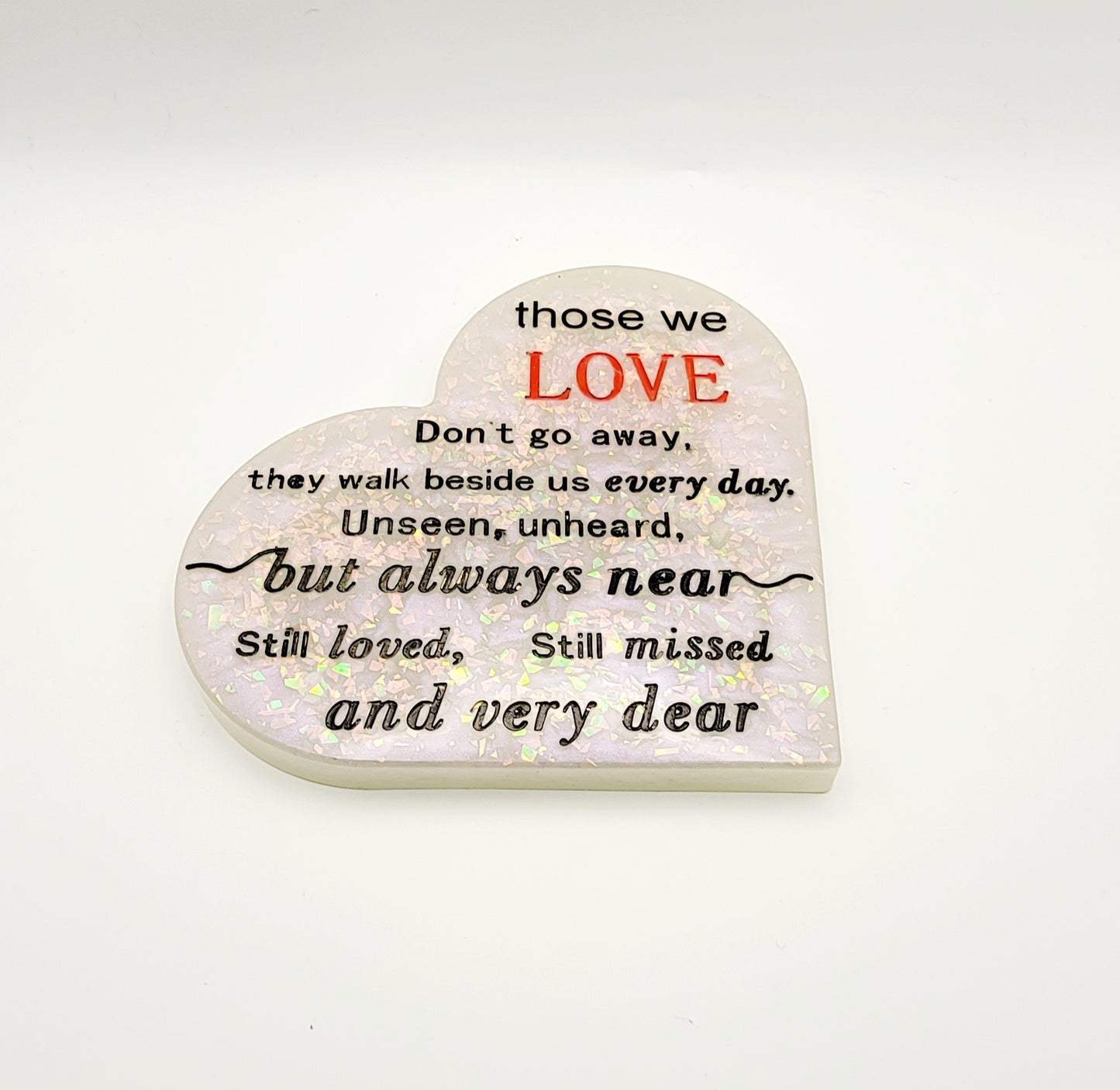 Heart w/Saying (Glitter w/ white)
