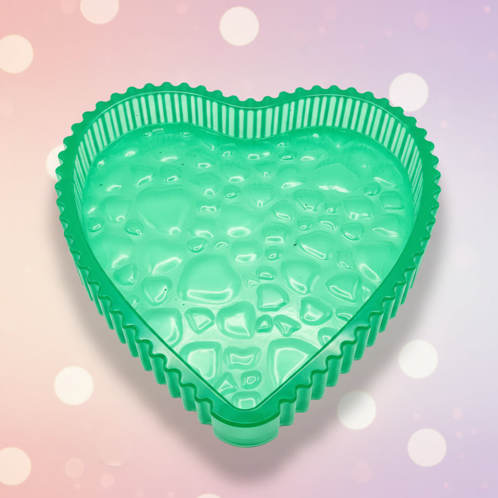 Neon Green Heart Dish