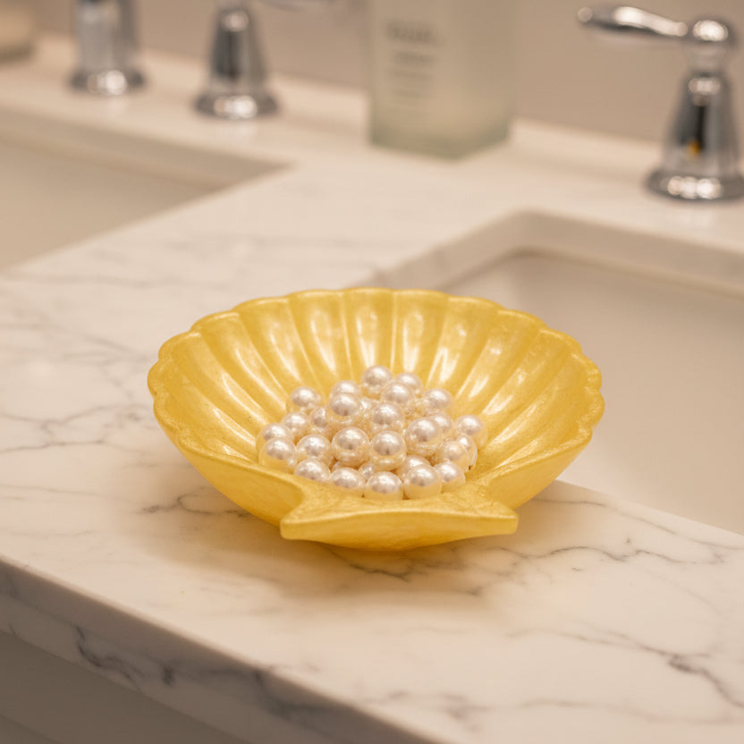 Sunny Yellow Shell Dish