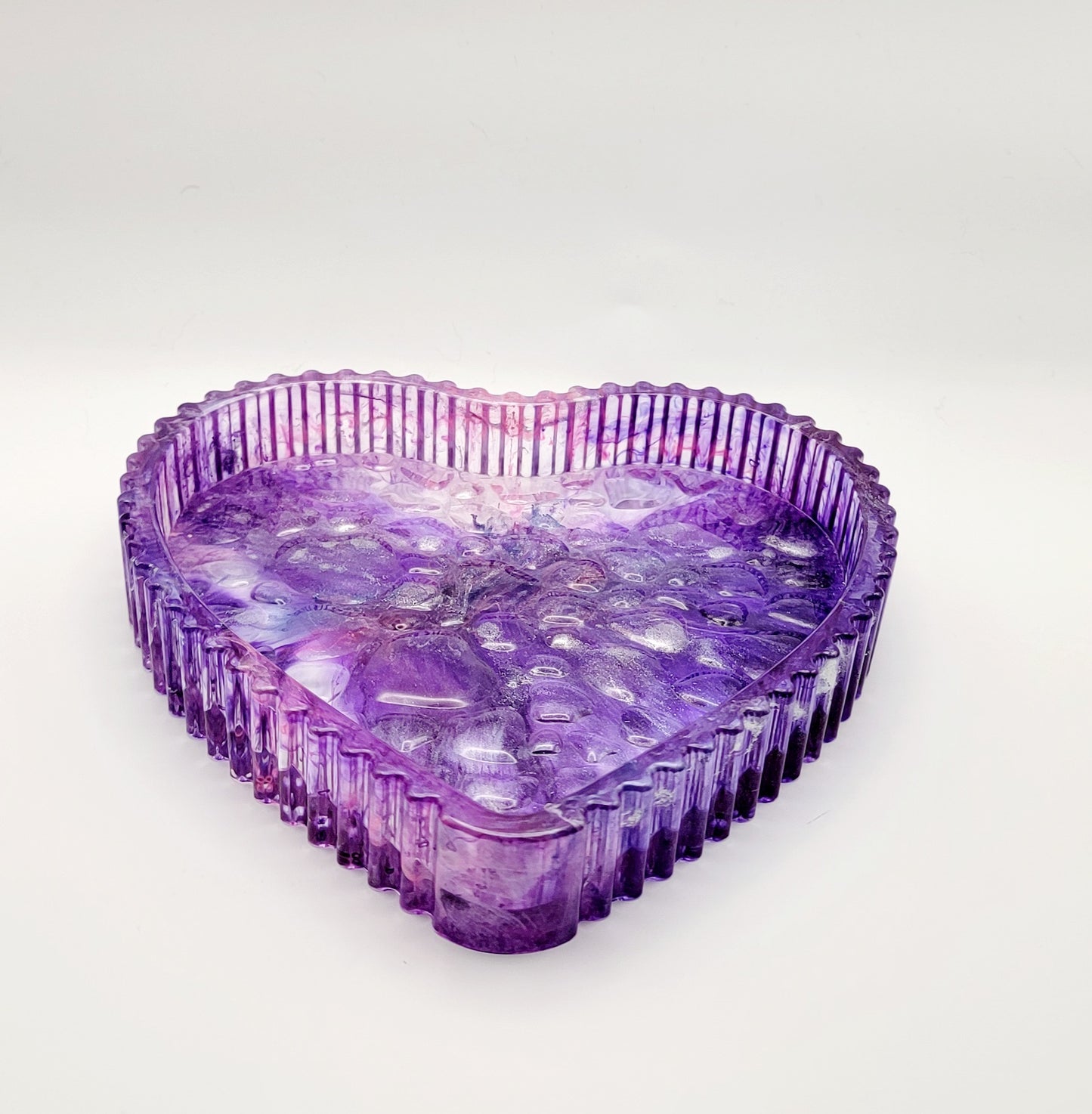 Purple Heart Shaped Dish