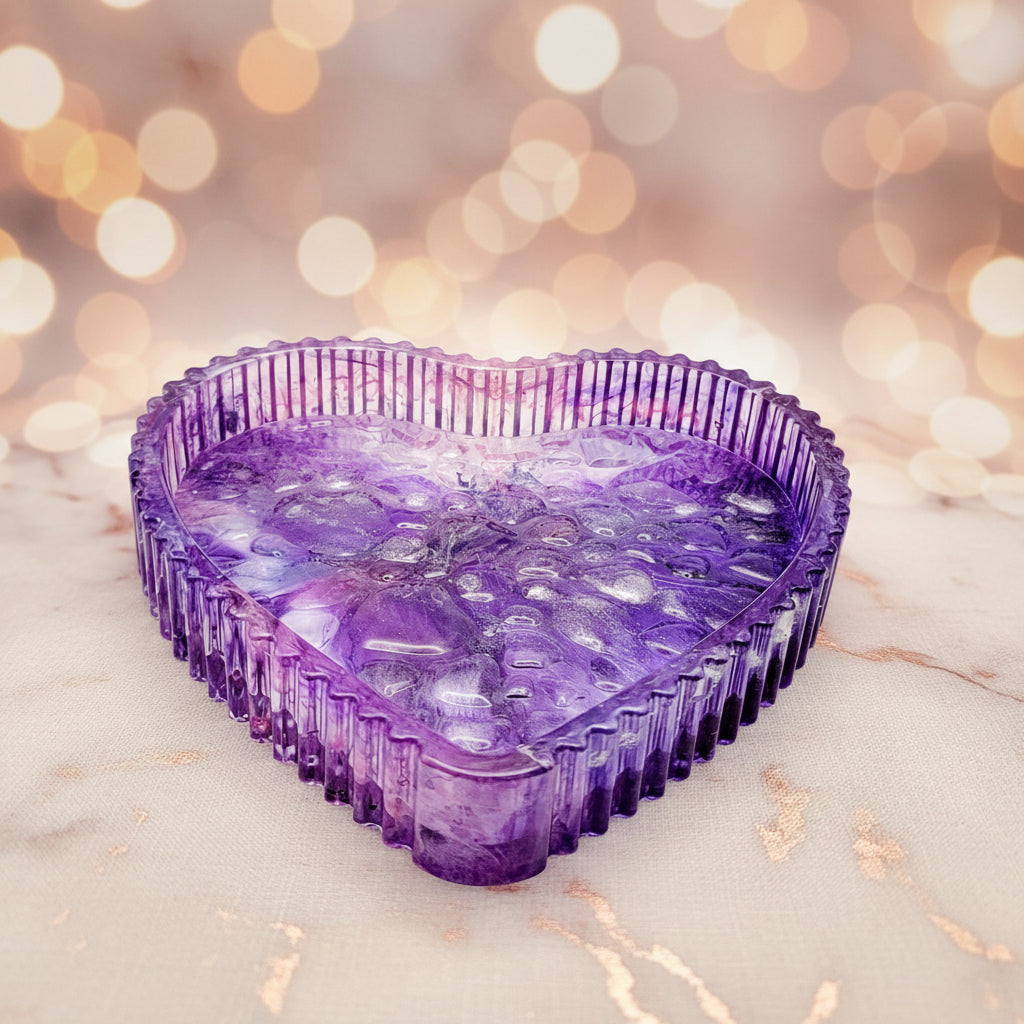 Vibrant Purple Heart Dish