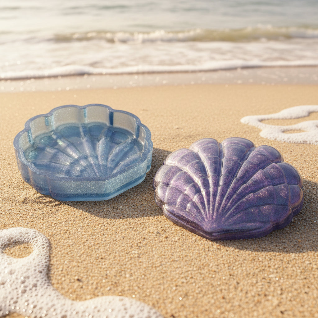 Purple & Blue Shell Dish