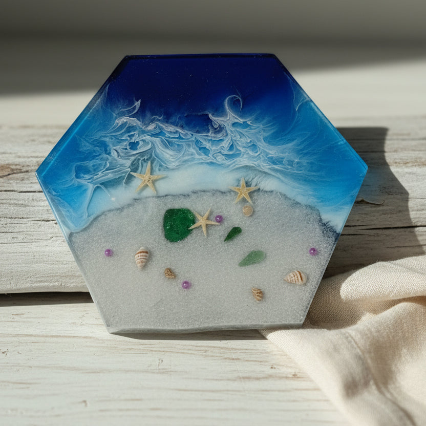 Octagon Sea Scape Wall Hanging