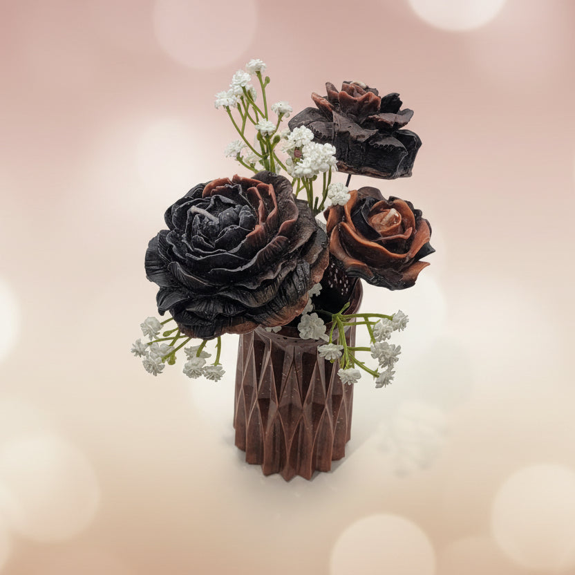 Mahogany Teakwood Brown Wax Melt Bouquet