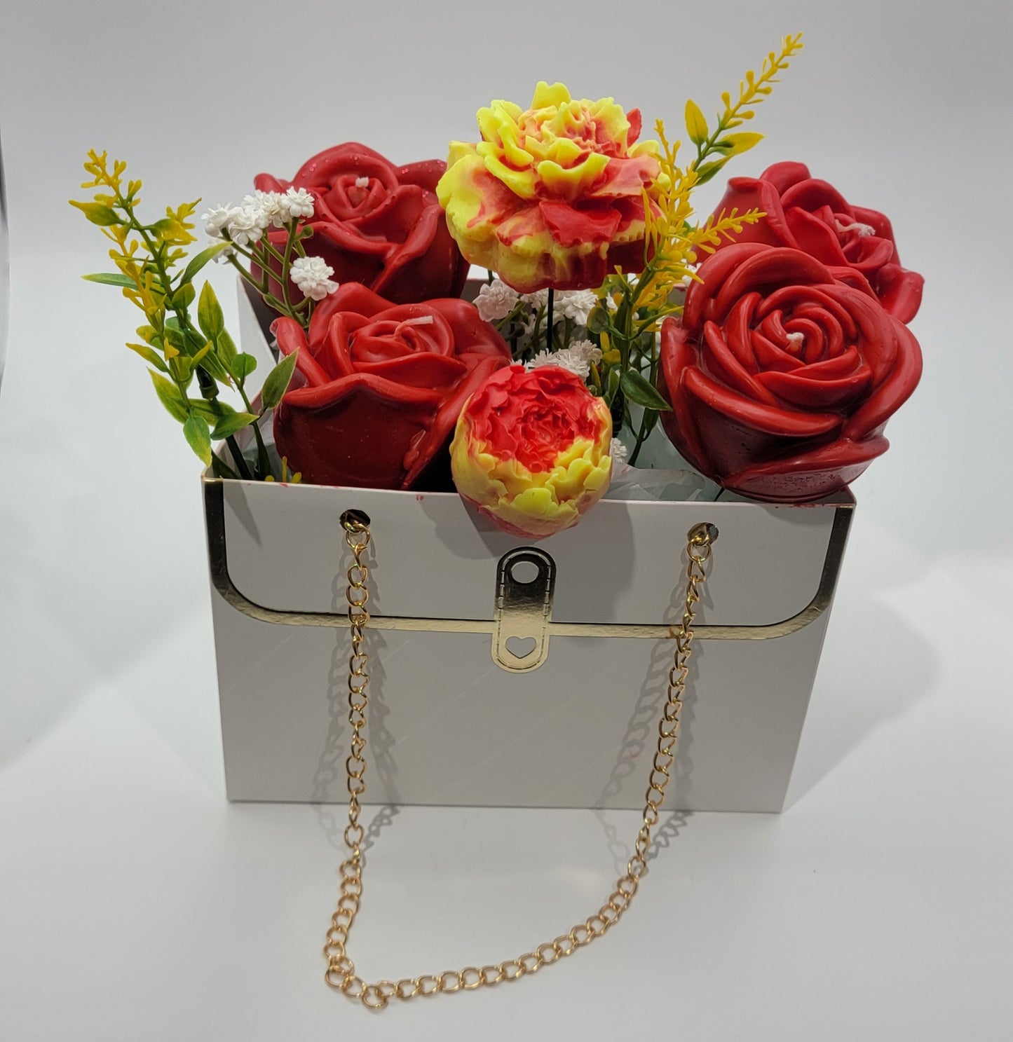 Rose Melt Flowers in Elegant Pocketbook Case