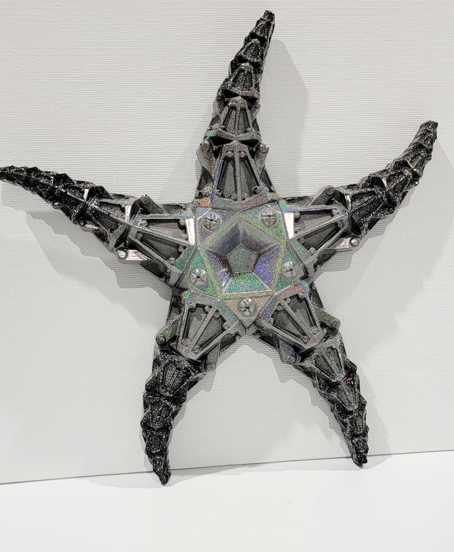 Metallic Starfish Wall Hanging