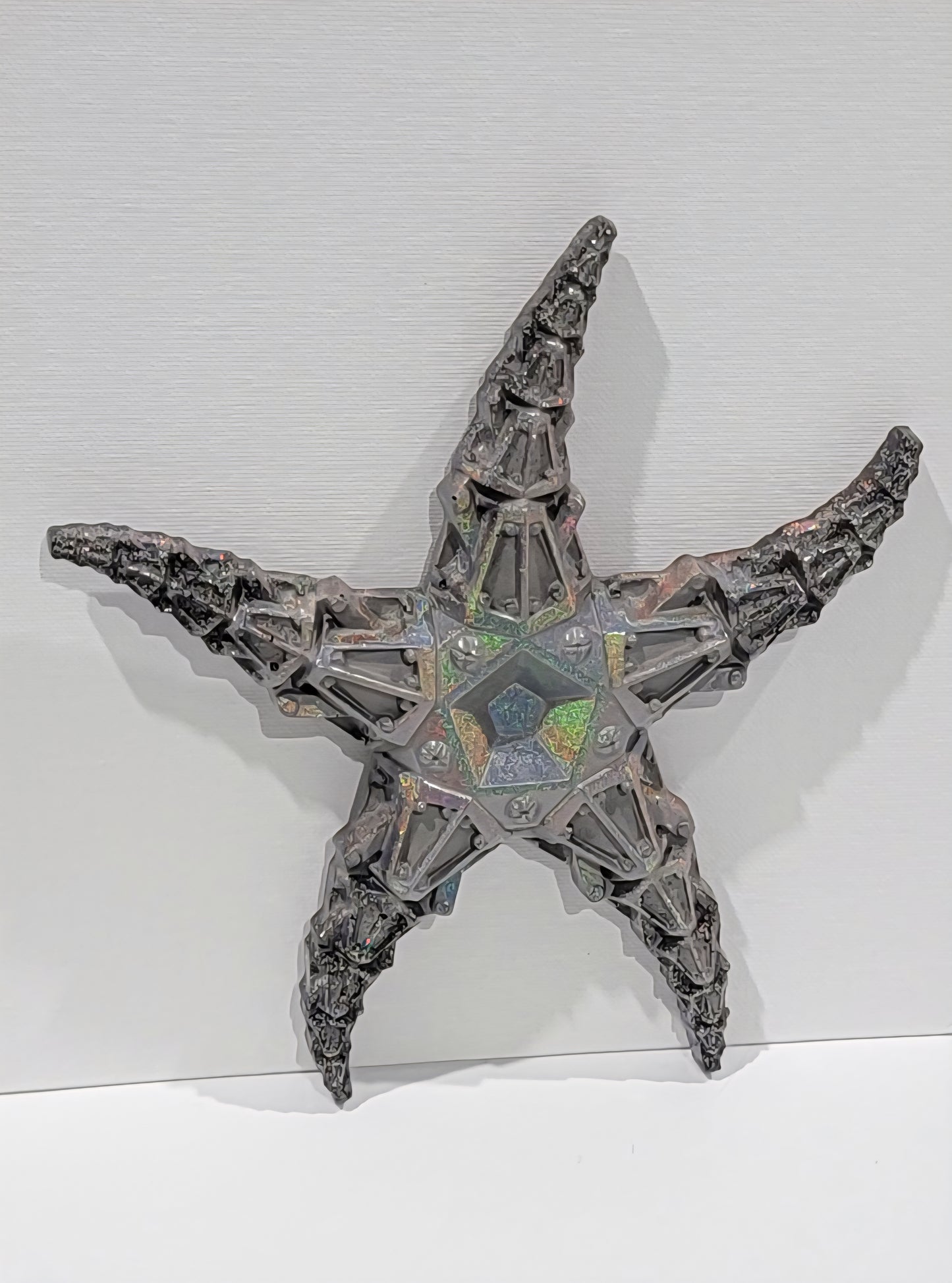 Metallic Starfish Wall Hanging