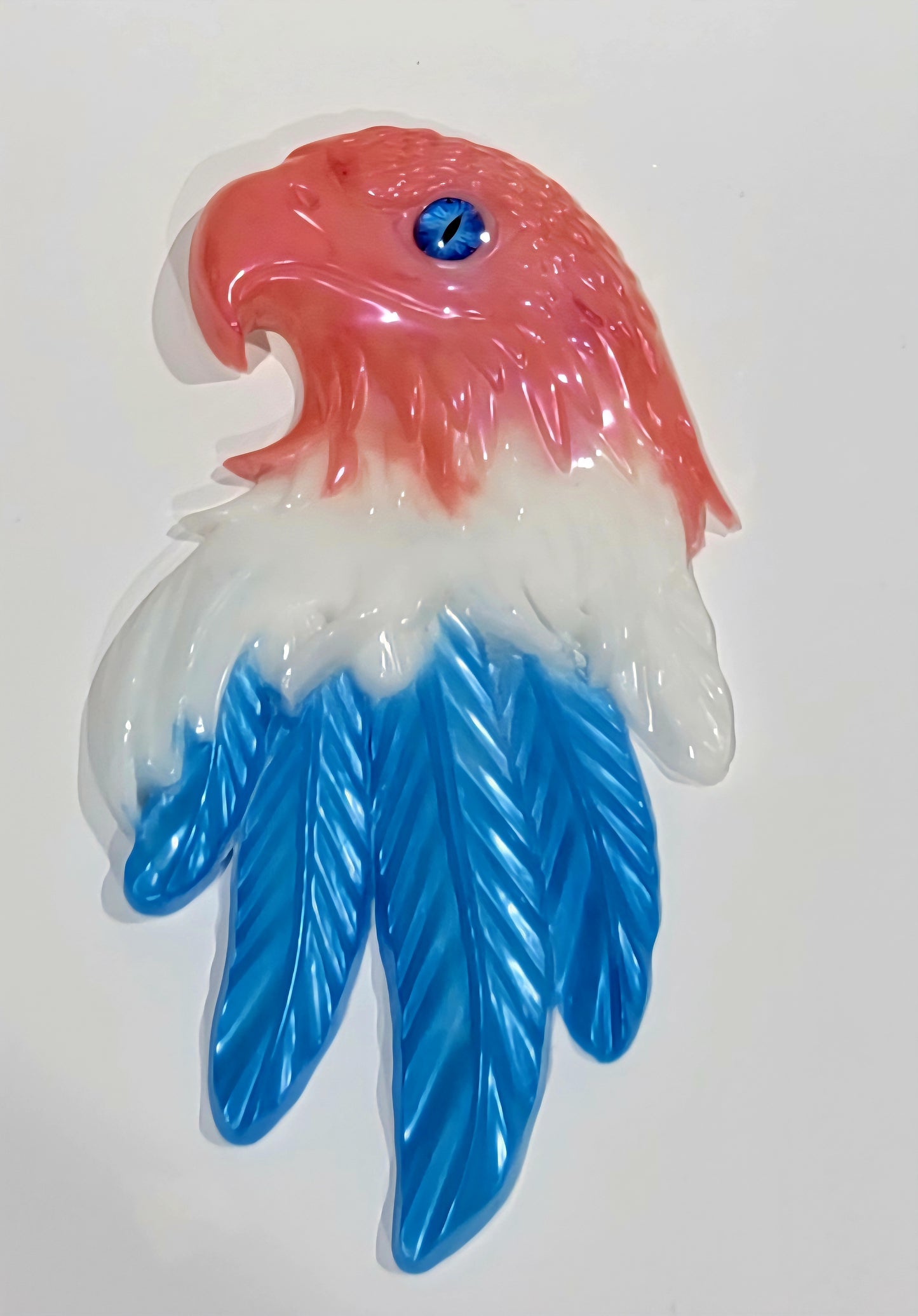 Red, White and Blue Eagle Head