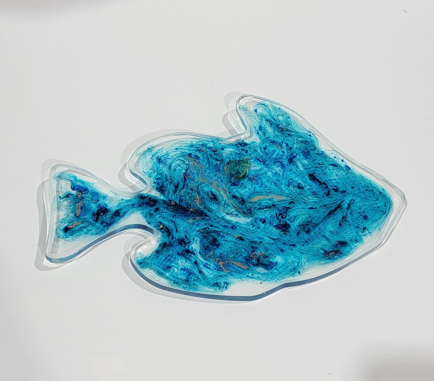 Clear Blue Fish Wall Hanging