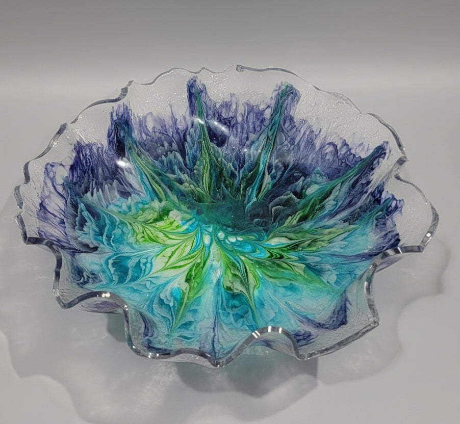 Colorful Resin Bloom Bowl – Modern Home Décor