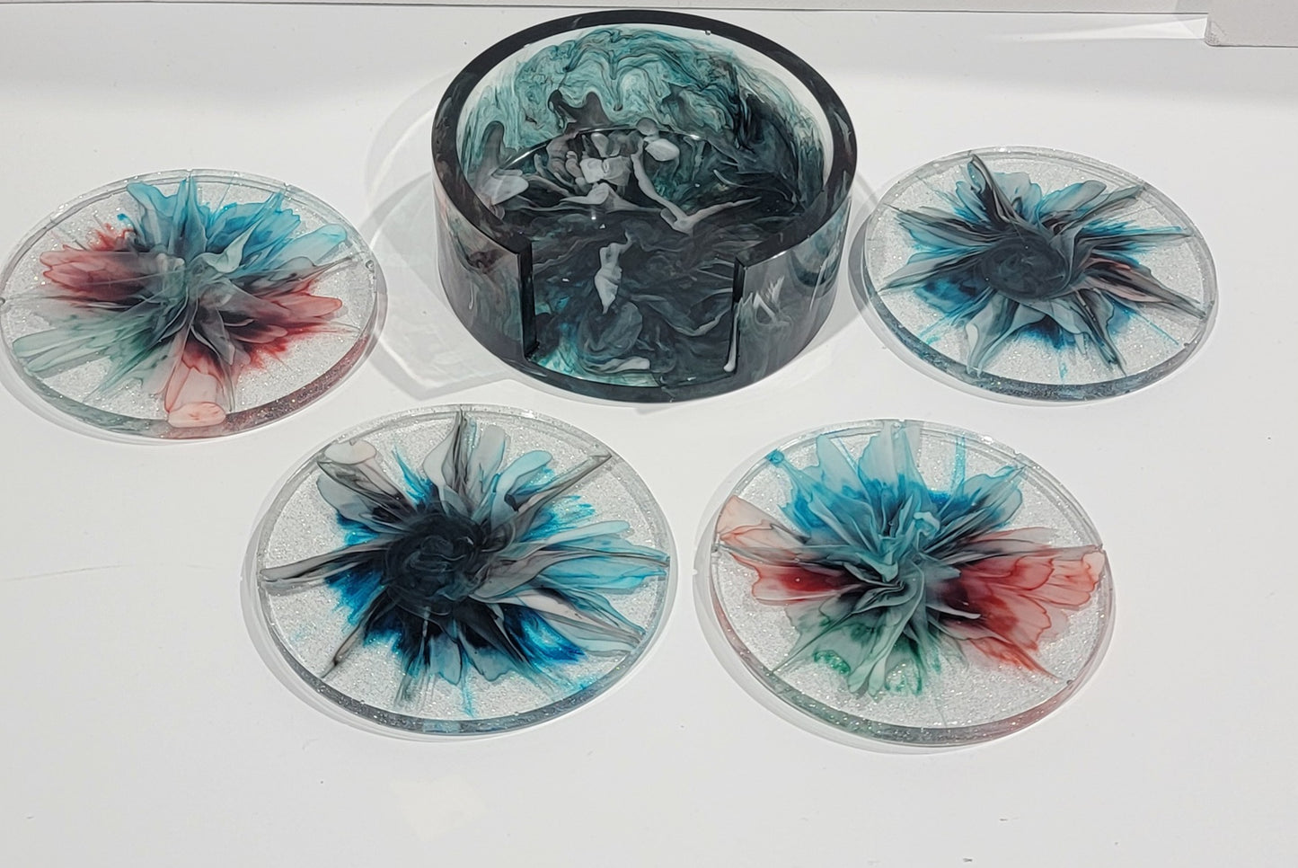Circular Bloom Coasters