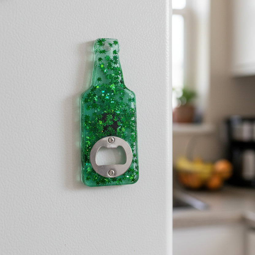 Bottle Opener Marijuana leaves