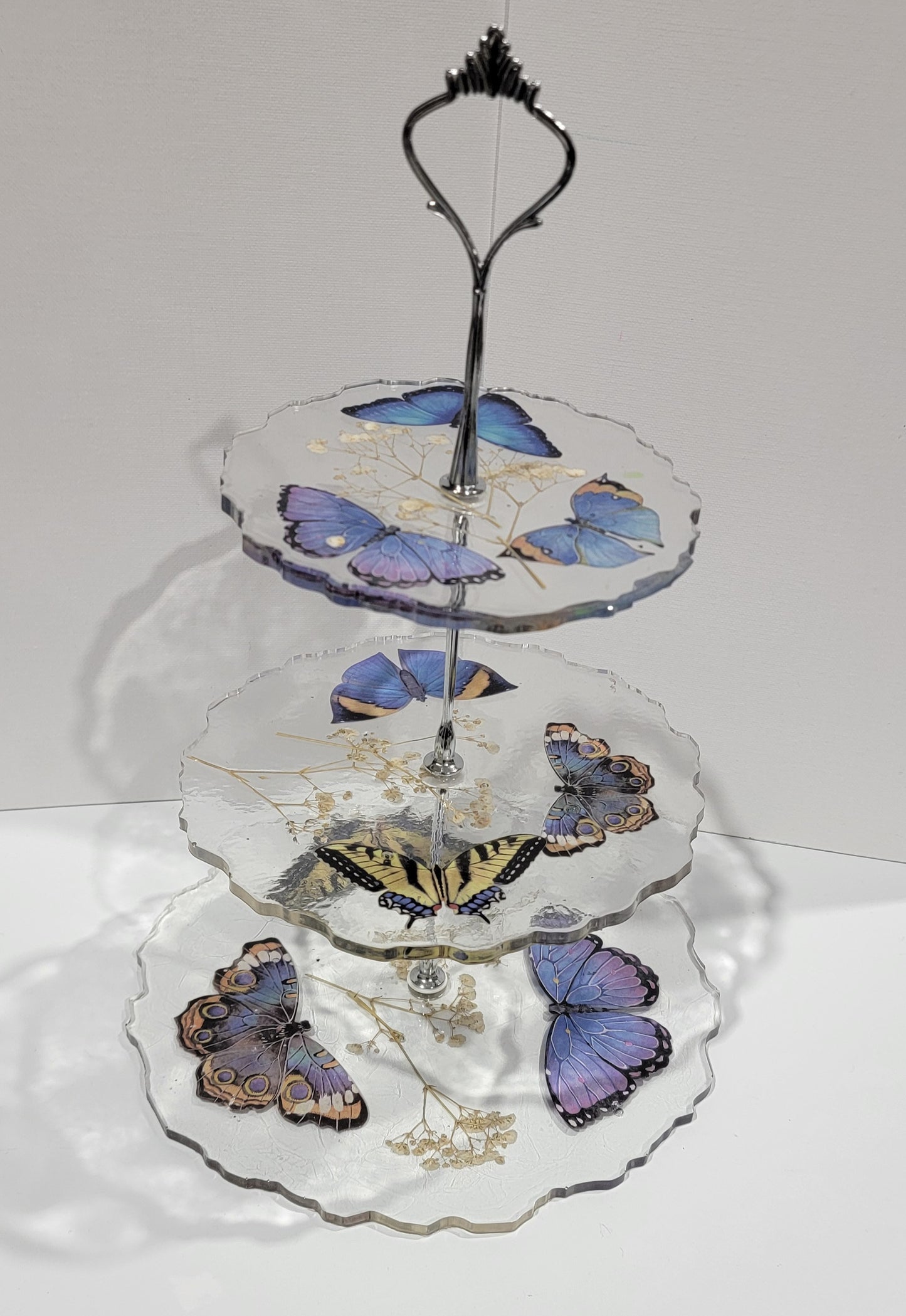 Butterfly 3 tiered Serving Tray
