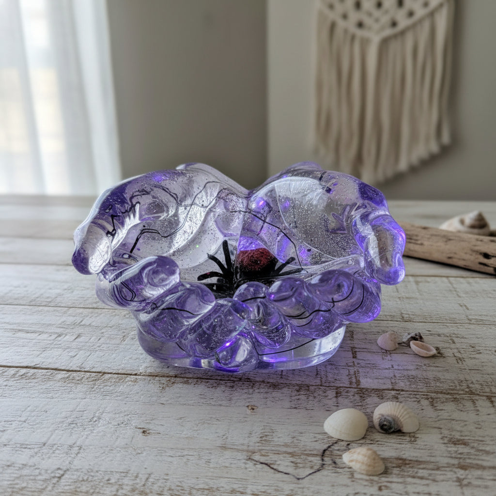 Light up Hands with Spider Decorative Dish