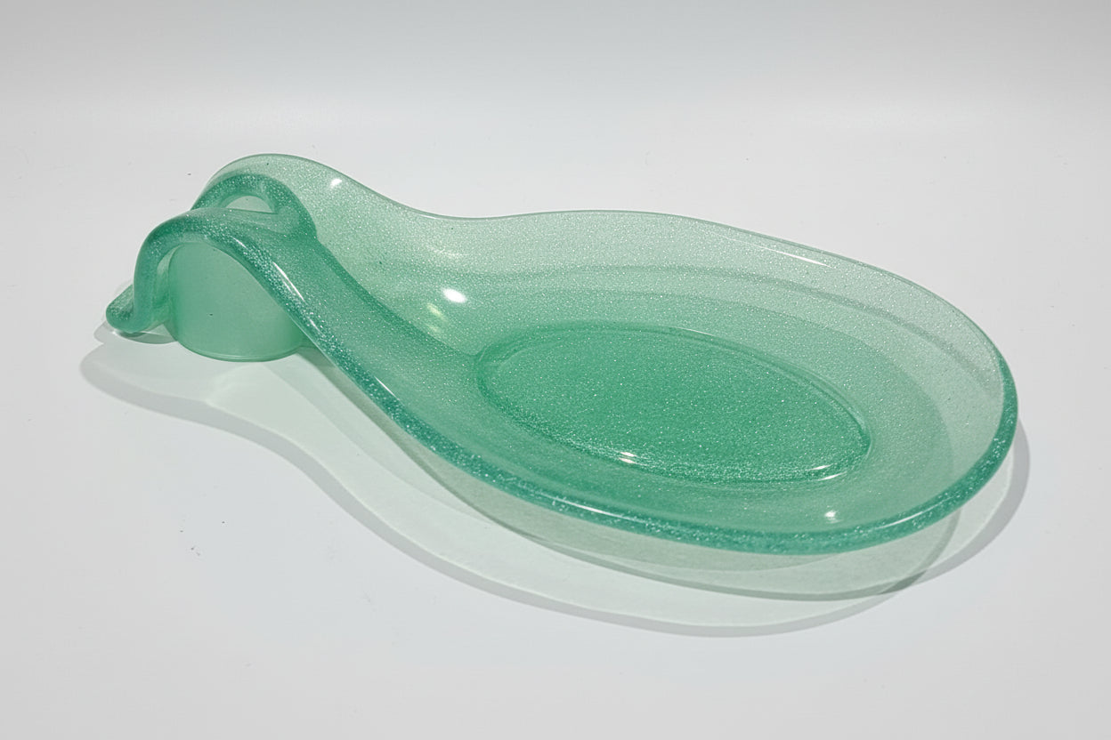 Contemporary Green Spoon Rest