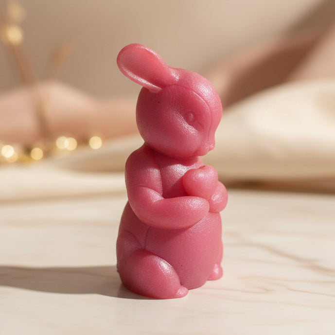 Pink Bunny Figurine