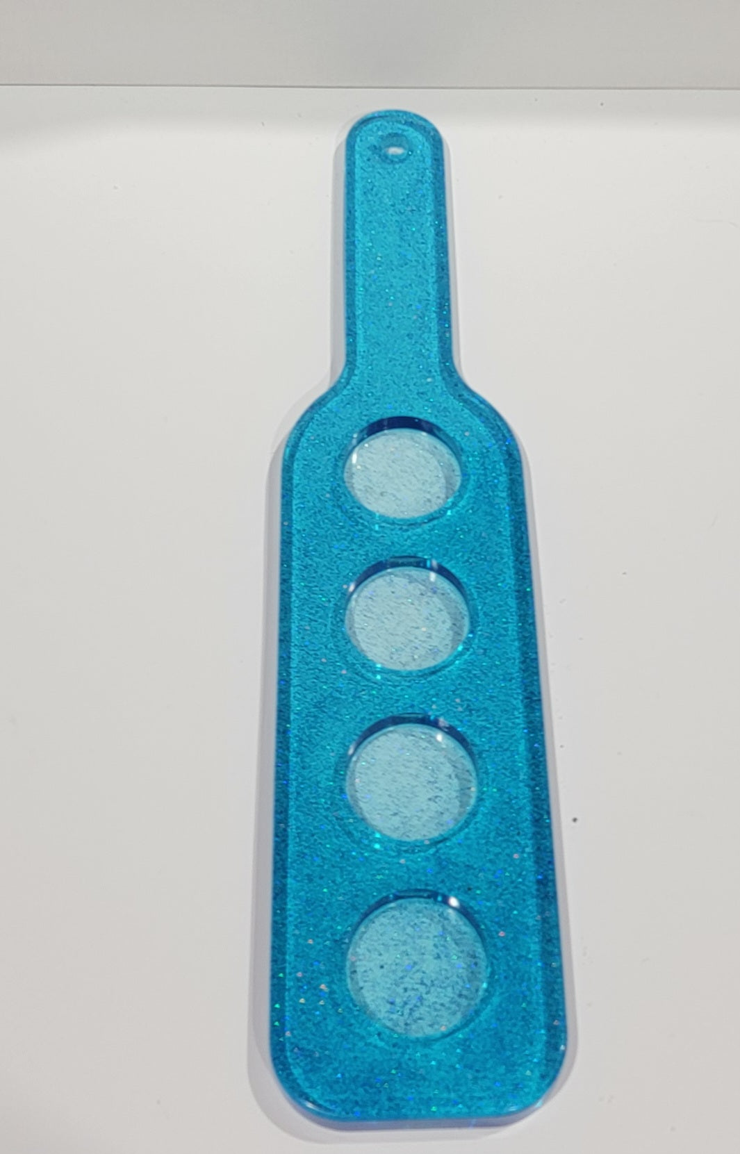 Handcrafted Blue Resin Shot Glass Holder
