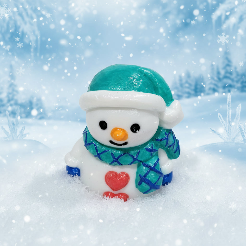 Snowman with Hearts figurine