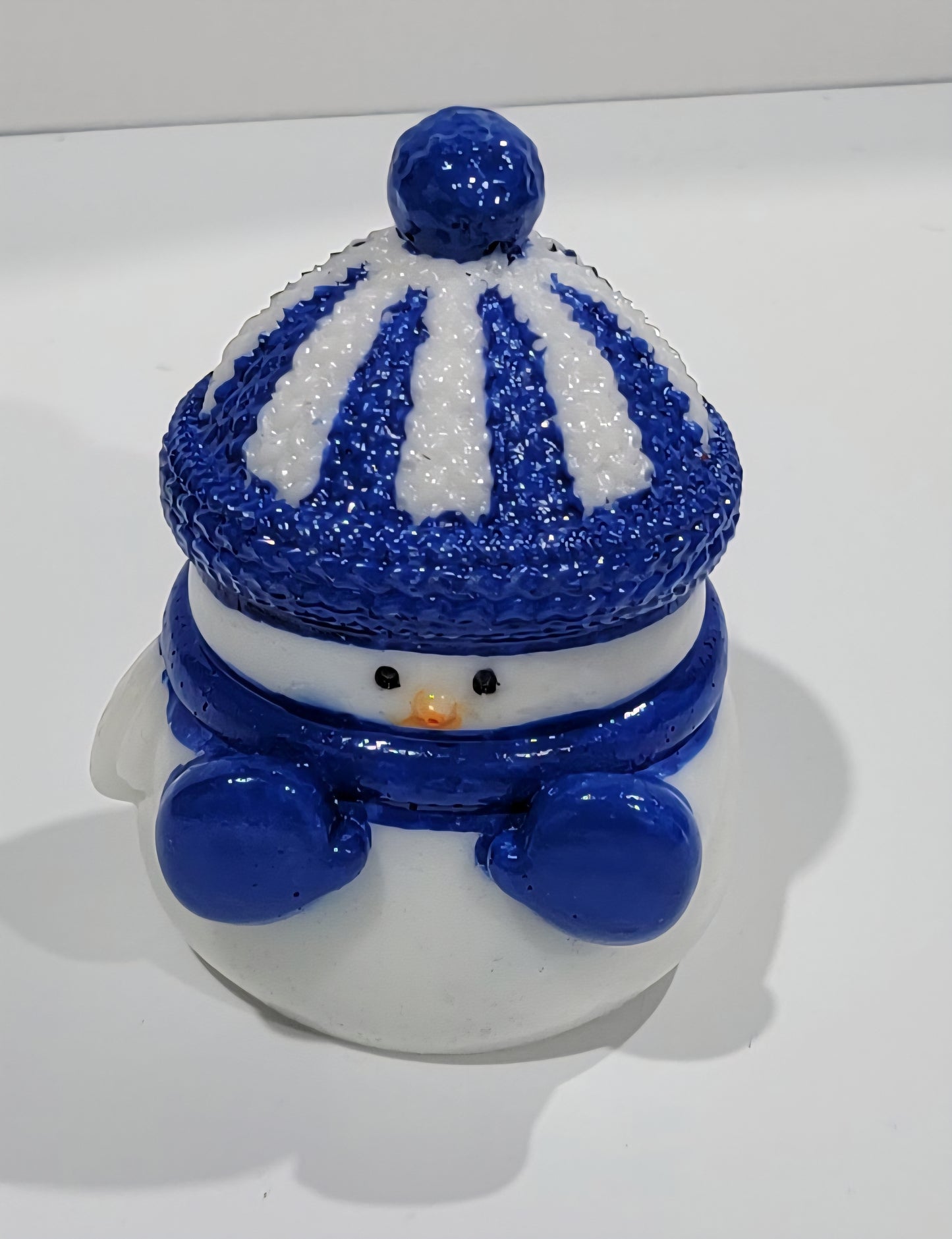 Snowman with Blue Scarf figurine