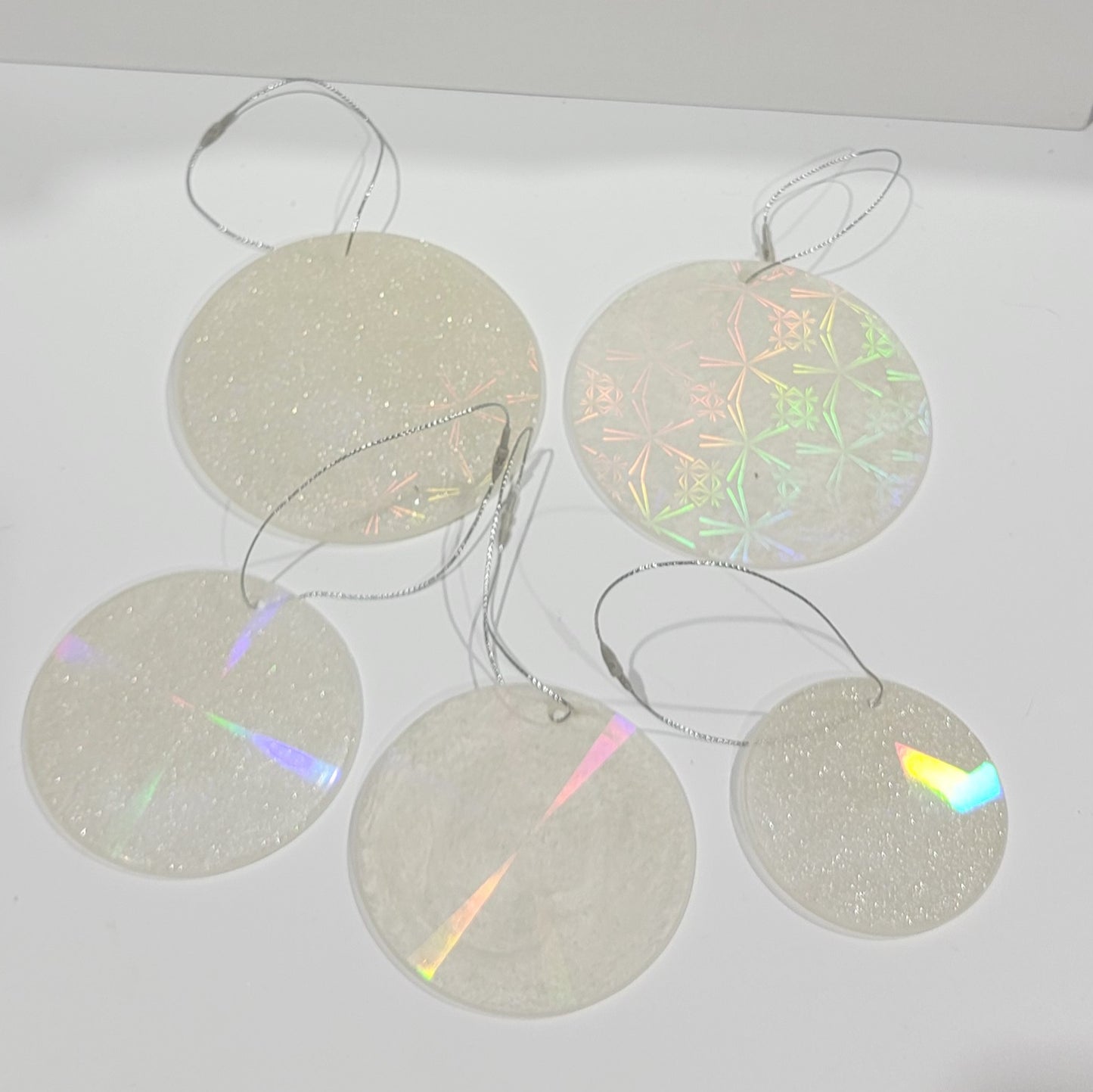 Holographic Christmas Ornaments