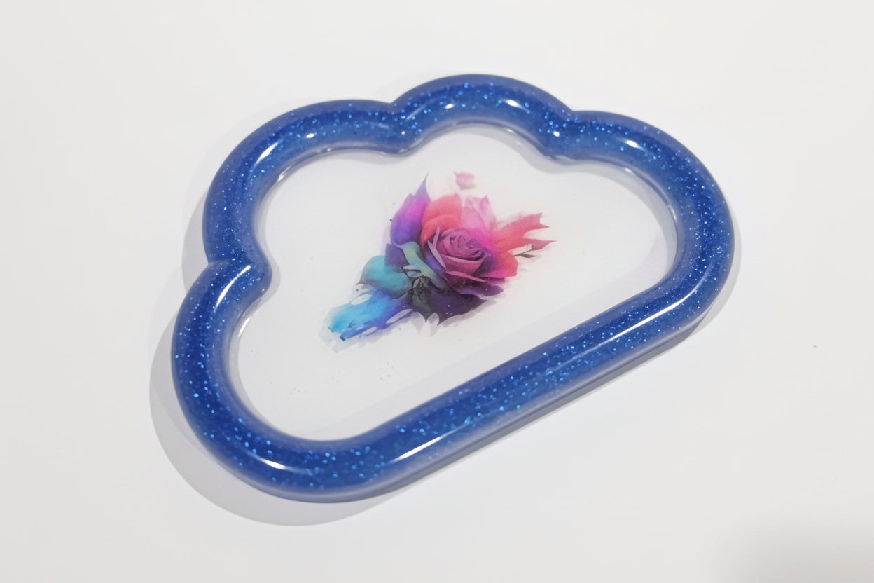 Cloud‑Shaped Resin Trinket Dish