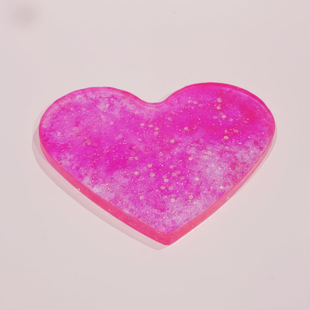 Pink Heart Trivet