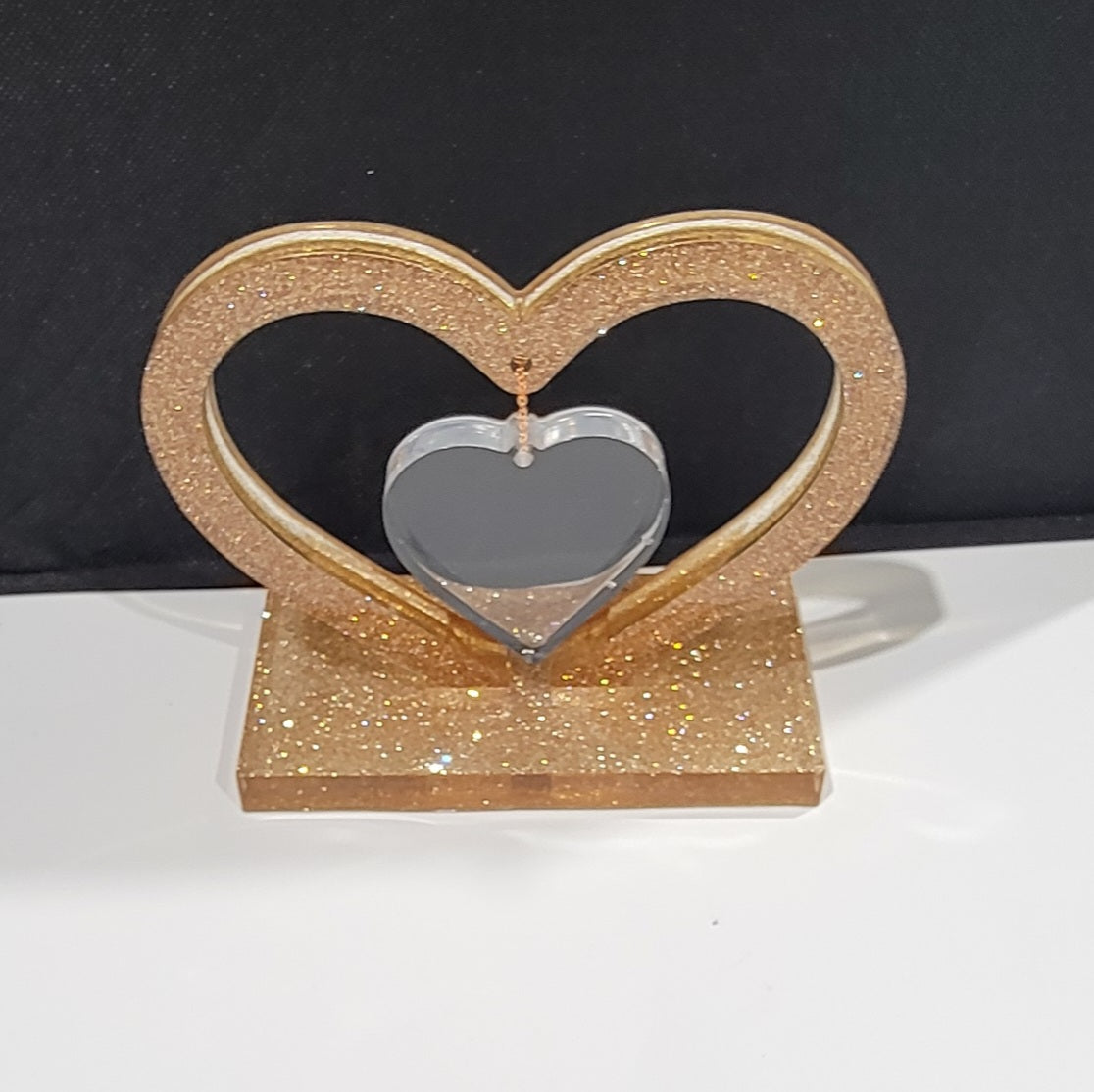 Stanging Heart w/ center Heart for Picture