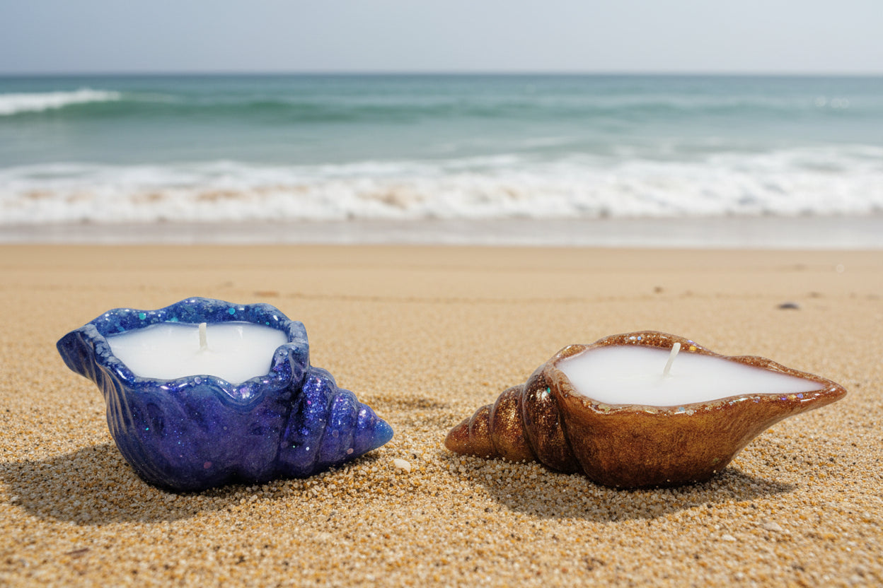 Set of Scented Shell Candles