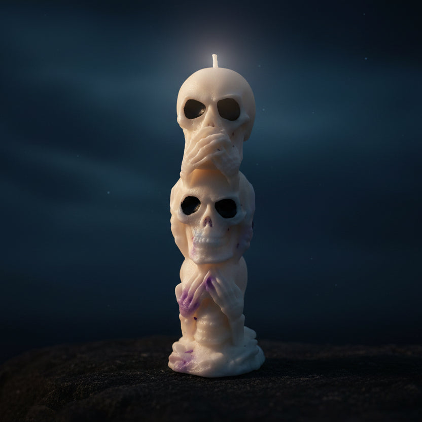 Skeleton Totem Candle