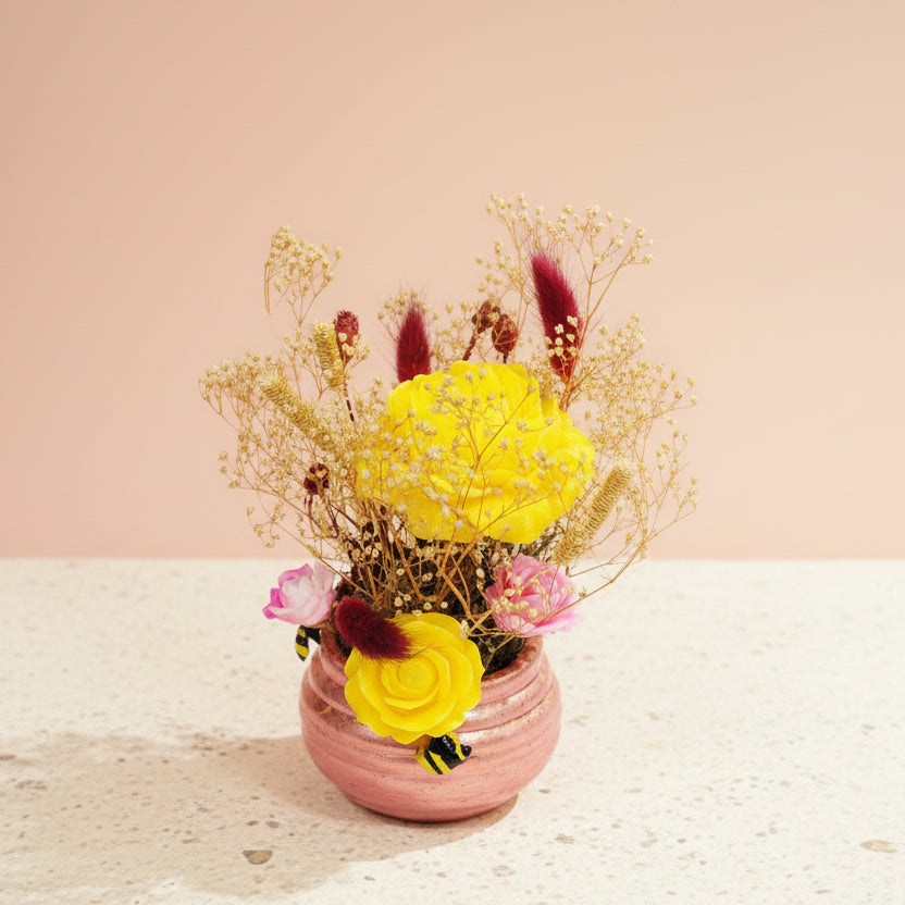 Summer Bloom Wax Melt Bouquet in Honey Pot Design