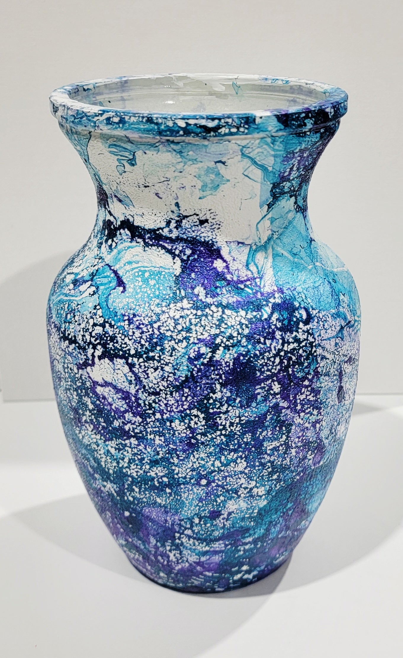 Painted Glass Vase