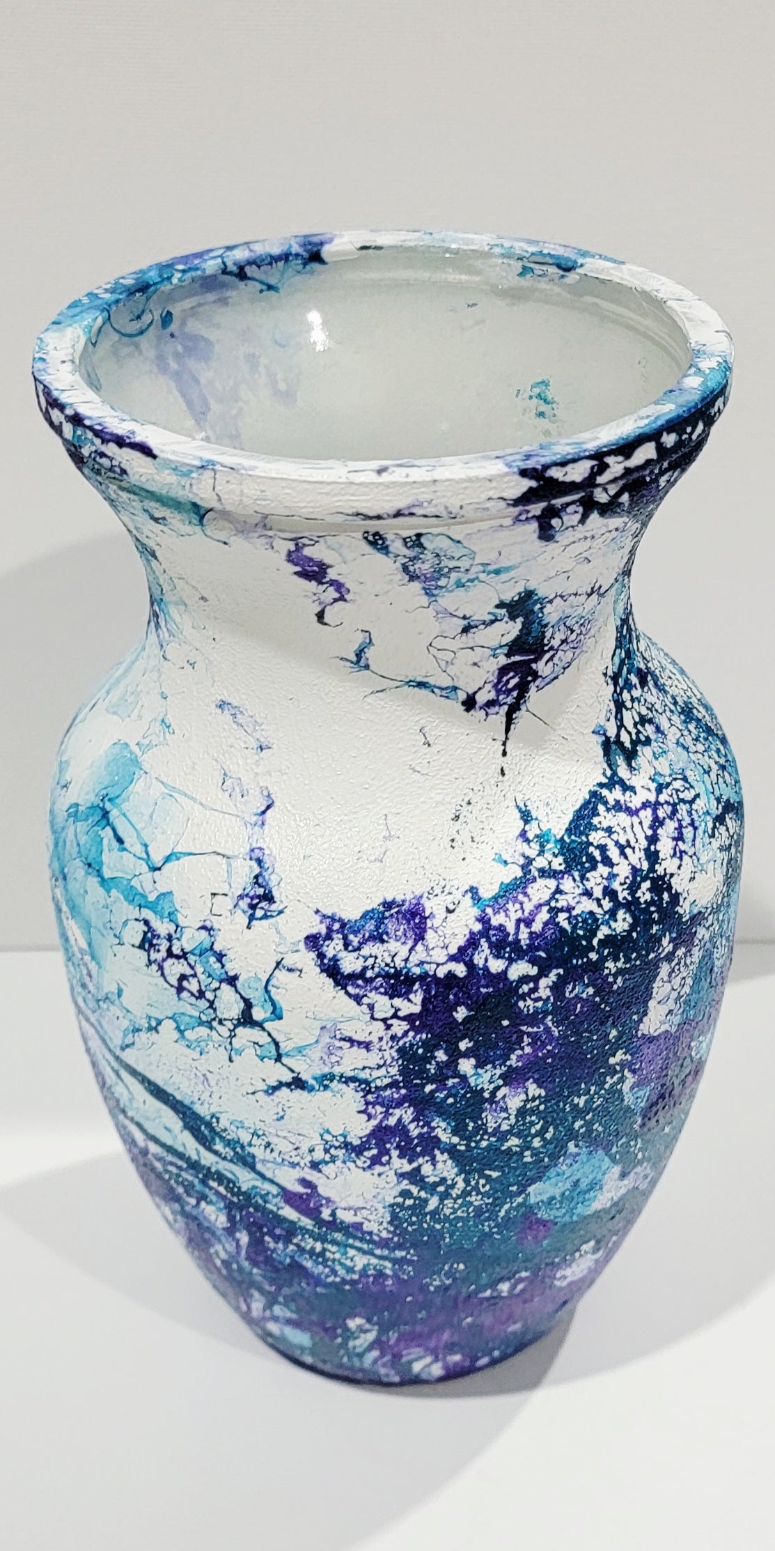 Painted Glass Vase