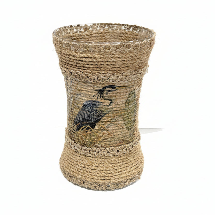 Handcrafted‑Style Jute Macramé Vase
