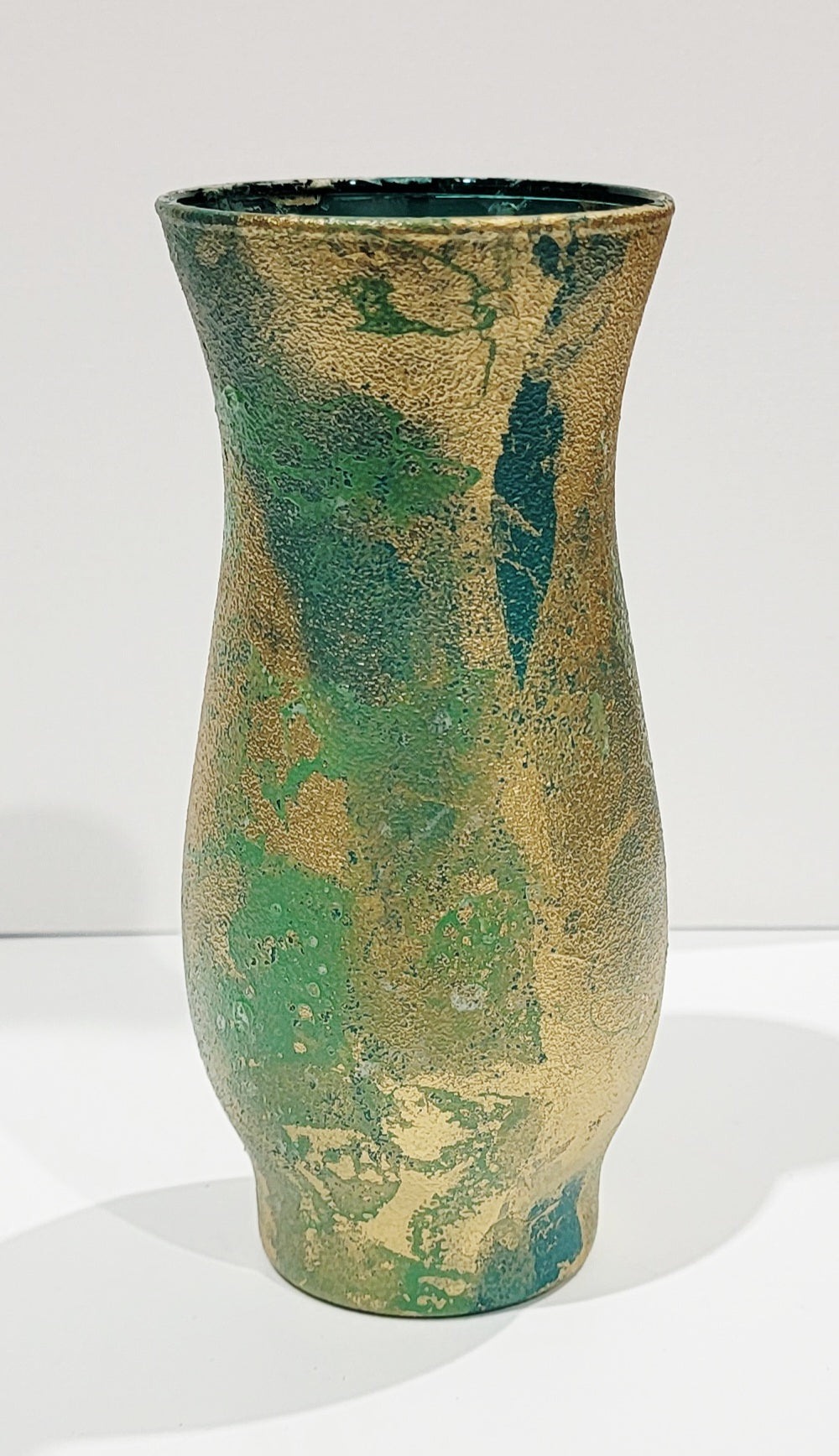 Small Painted Glass Vase