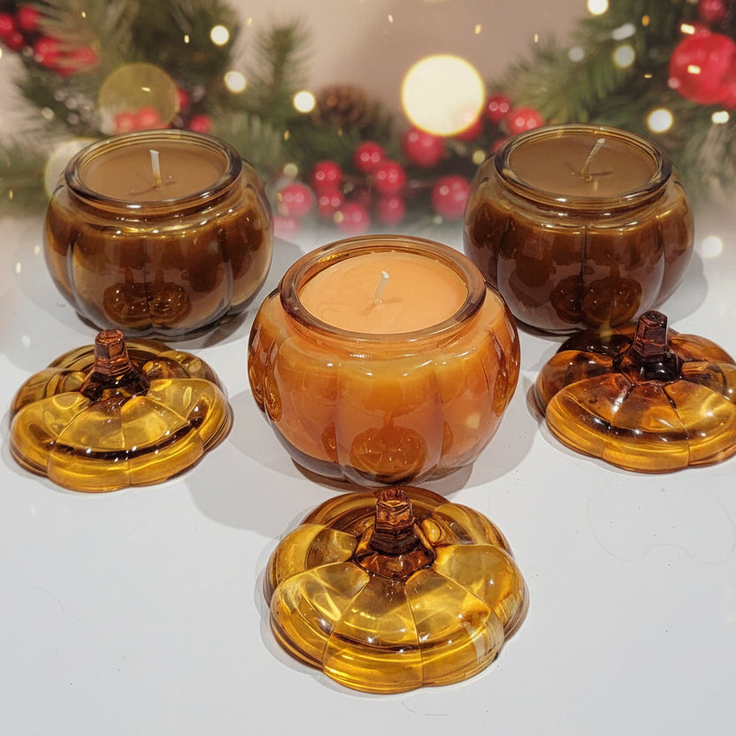 Pumpkin Spice Scented Candle – Compact 6 oz Home Fragrance