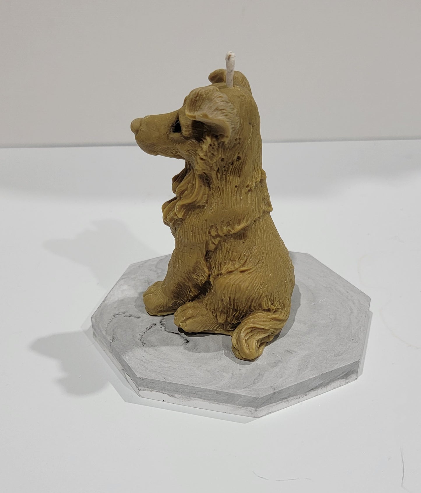 Cute Collie Sculptural Candle