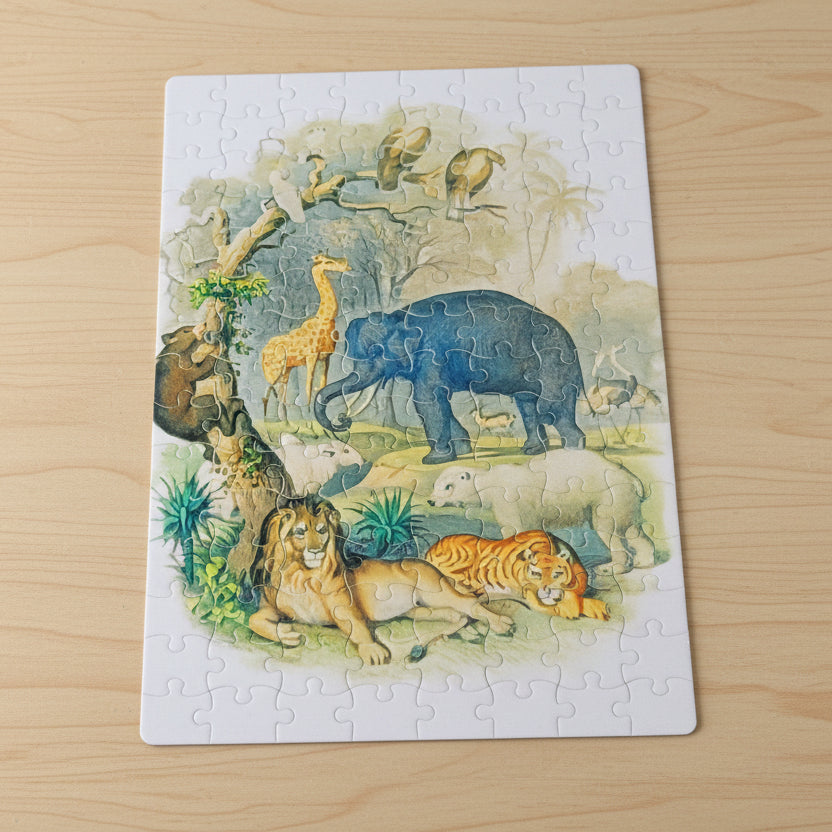 Wild Jungle Animals 80‑Piece Puzzle for All Ages