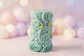 Light Green Decorative Pillar Candle