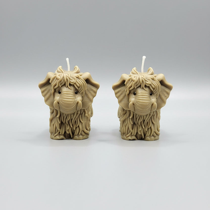 Wooly Mammoth Hand‑Poured Sculptural Candle