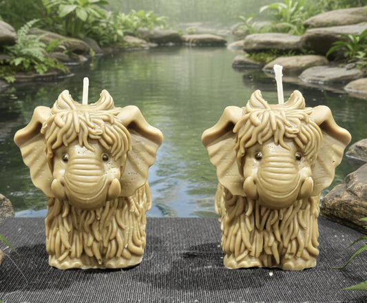 Wooly Mammoth Hand‑Poured Sculptural Candle