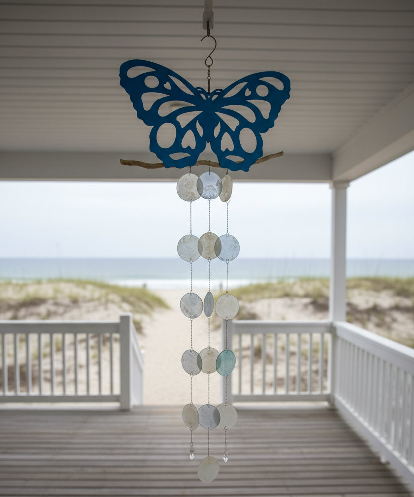 Butterfly Sand Dollar Windchime