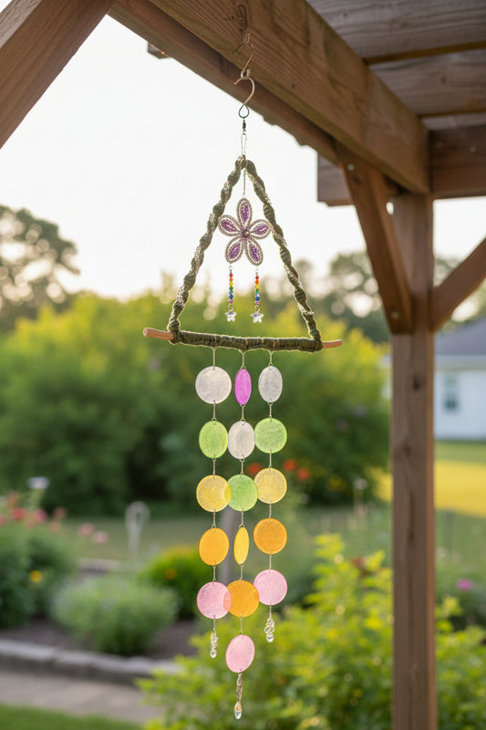 Colorful Sand Dollar Windchime