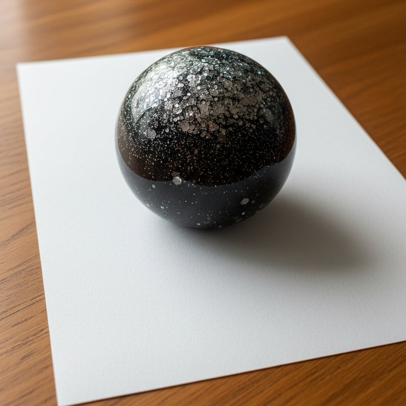 Handcrafted Resin Sphere – Decorative Paperweight