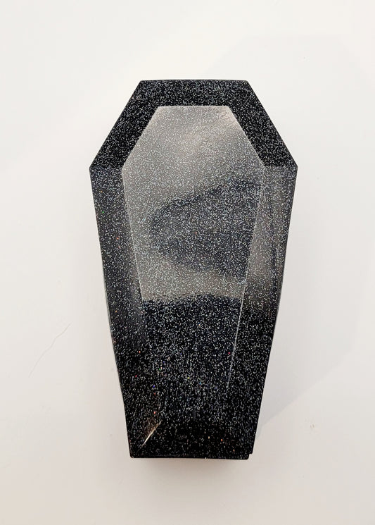 Black glitter Coffin
