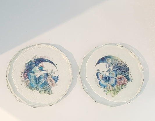 Small Hot Plates (clear w/Moon and Butterfly)