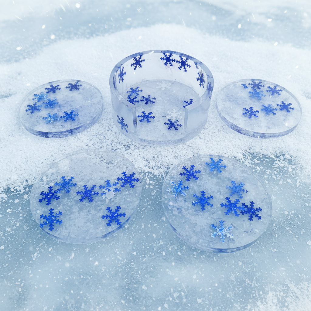 Snowflake Coasters